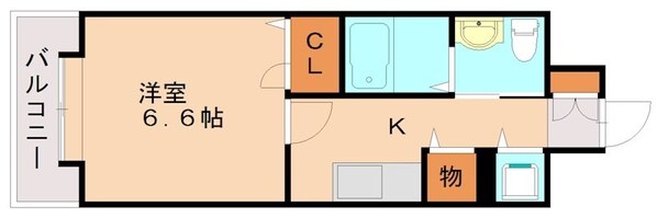 大橋駅 徒歩2分 6階の物件間取画像